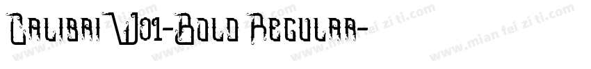 CalibriW01-Bold Regular字体转换